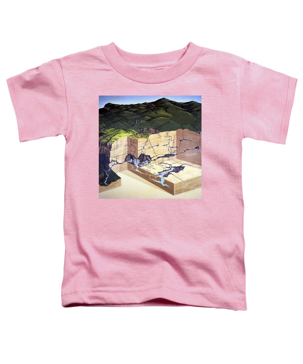 Illustration Toddler T-Shirt featuring the painting Karst by Chase Studio