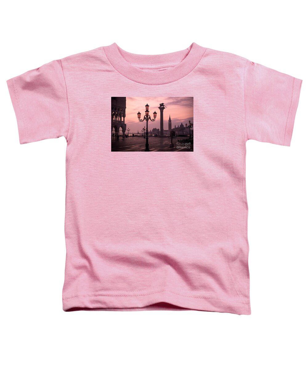Lamppost Toddler T-Shirt featuring the photograph Lamppost of Venice by Prints of Italy