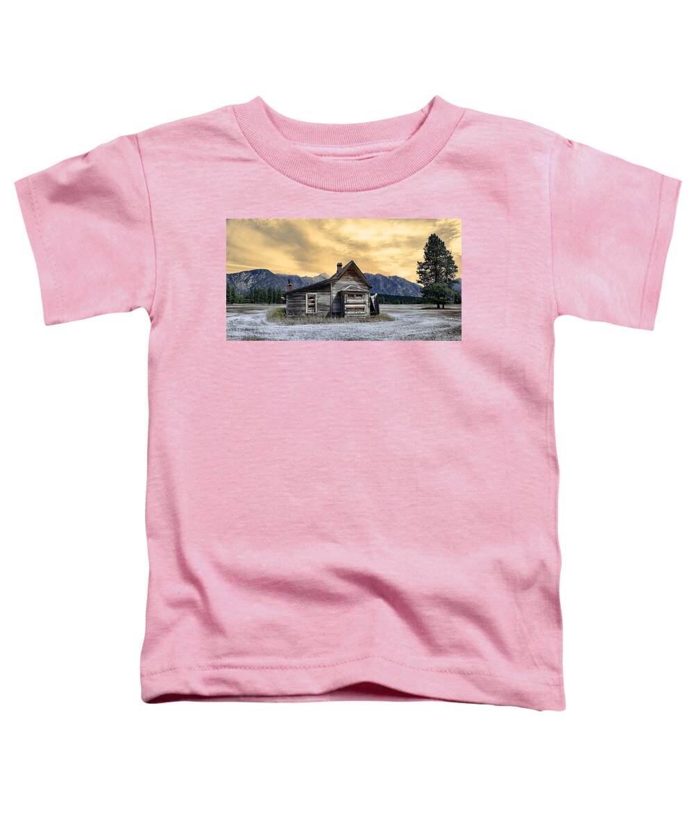 Architecture Toddler T-Shirt featuring the photograph Little House On The Prairie by Wayne Sherriff
