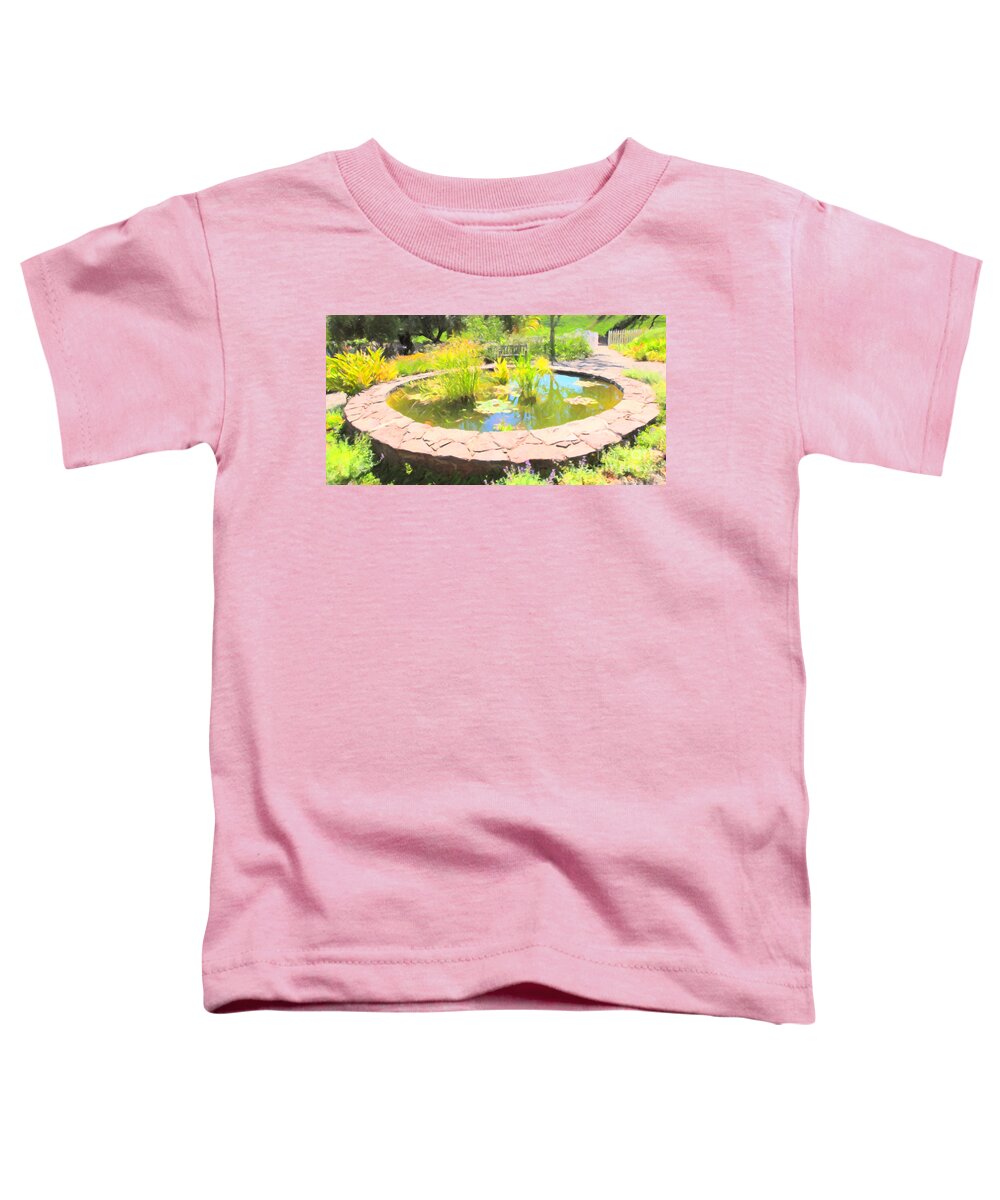 Garden Toddler T-Shirt featuring the photograph Lovely Cottage Garden 5D24568 long by Wingsdomain Art and Photography