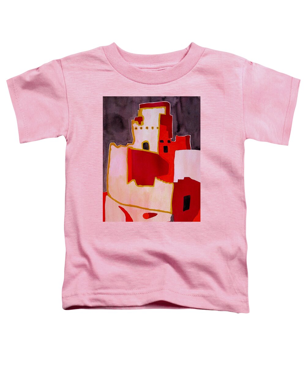 Colorado Plateau Toddler T-Shirt featuring the painting Mesa Verde original painting SOLD by Sol Luckman