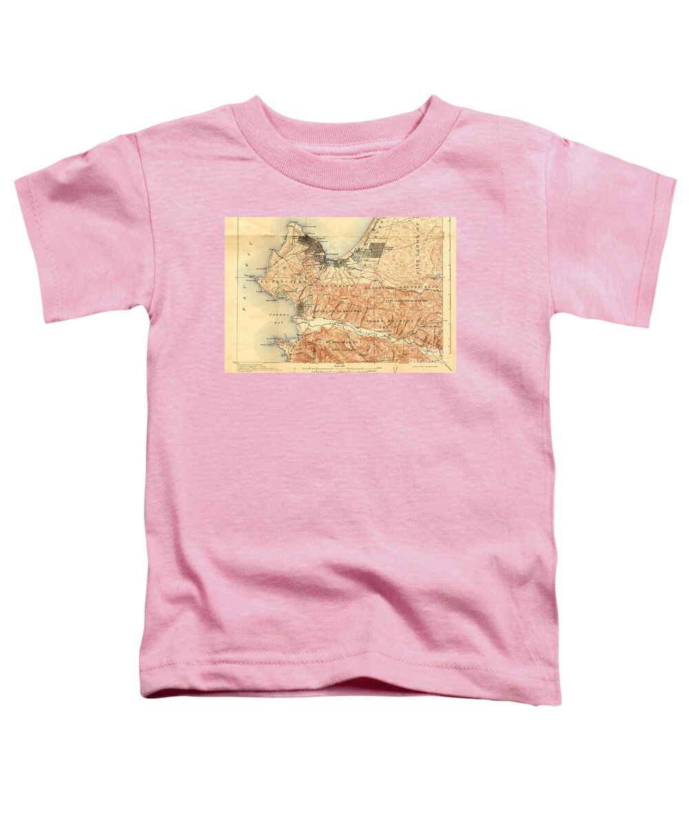 Monterey Toddler T-Shirt featuring the photograph Monterey and Carmel Valley Monterey Peninsula California 1912 by Monterey County Historical Society