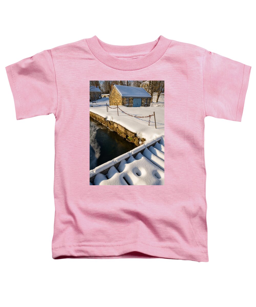 Waterloo Toddler T-Shirt featuring the photograph Morning Snow by Mark Rogers