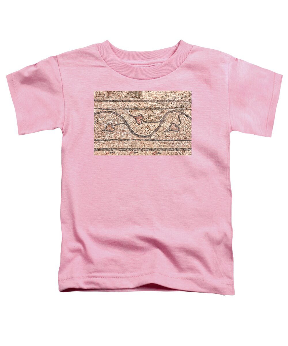 Israel Toddler T-Shirt featuring the photograph Mosaic 3 Beit Sha'en Israel by Mark Fuller
