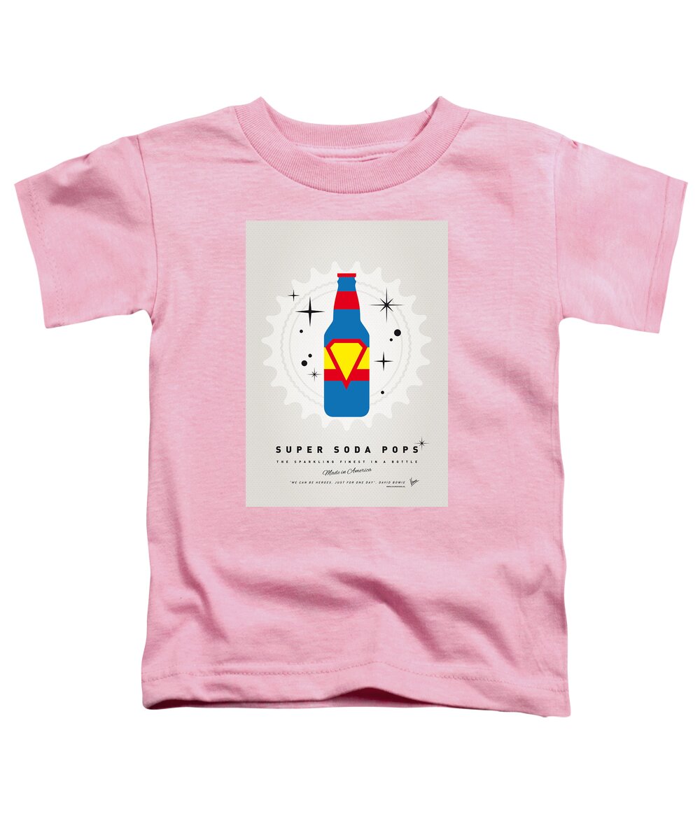 Superheroes Toddler T-Shirt featuring the digital art My SUPER SODA POPS No-05 by Chungkong Art