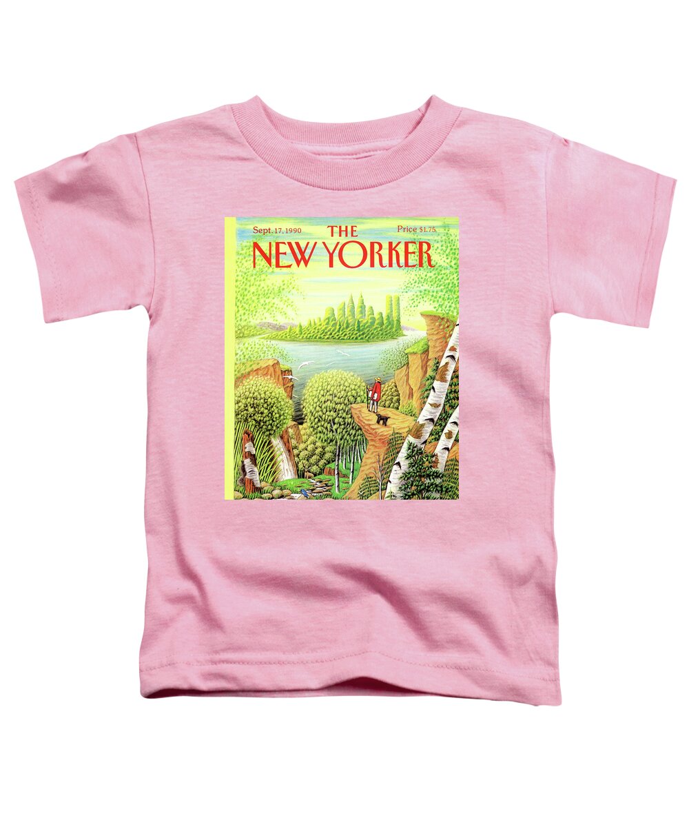 Animal Toddler T-Shirt featuring the painting New Yorker September 17, 1990 by Bob Knox