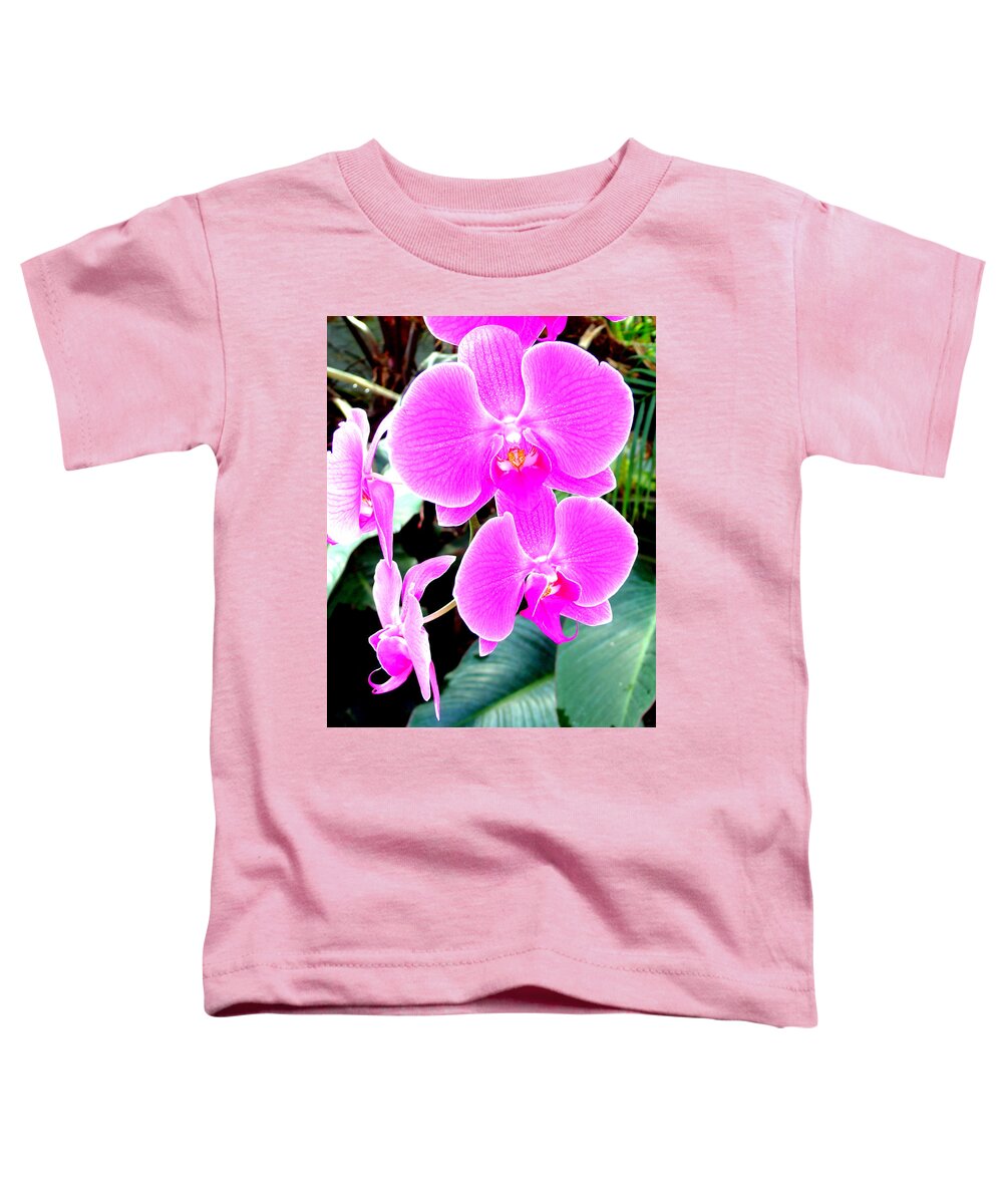Orchid Toddler T-Shirt featuring the photograph Orchid Series 1 by Katy Hawk