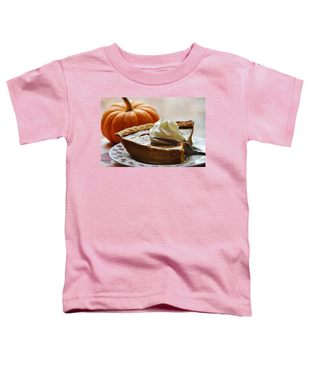 Food Toddler T-Shirt featuring the photograph Pumpkin Delight by Cheryl Baxter