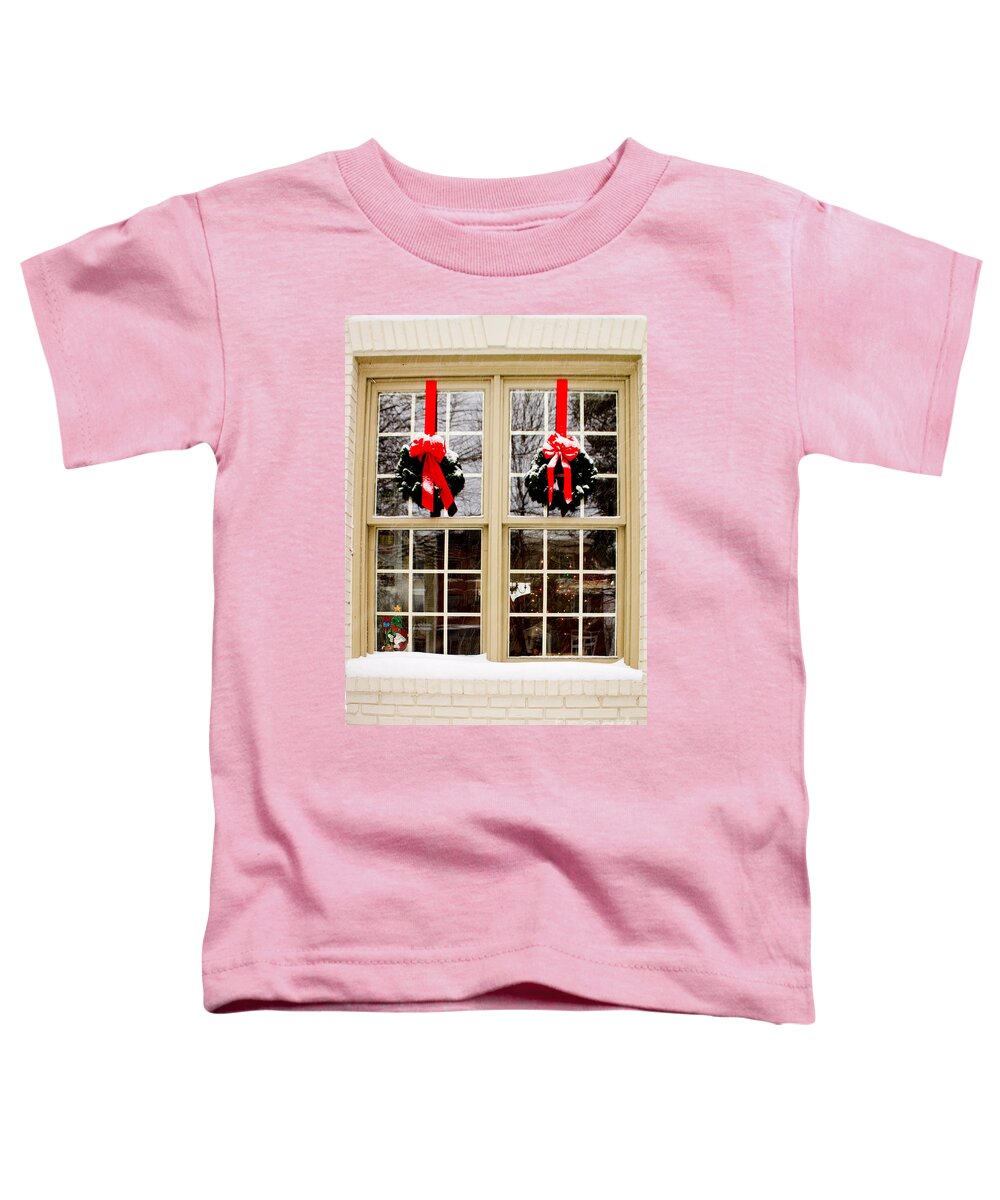 Window Toddler T-Shirt featuring the photograph Ready for Christmas by Thomas Marchessault