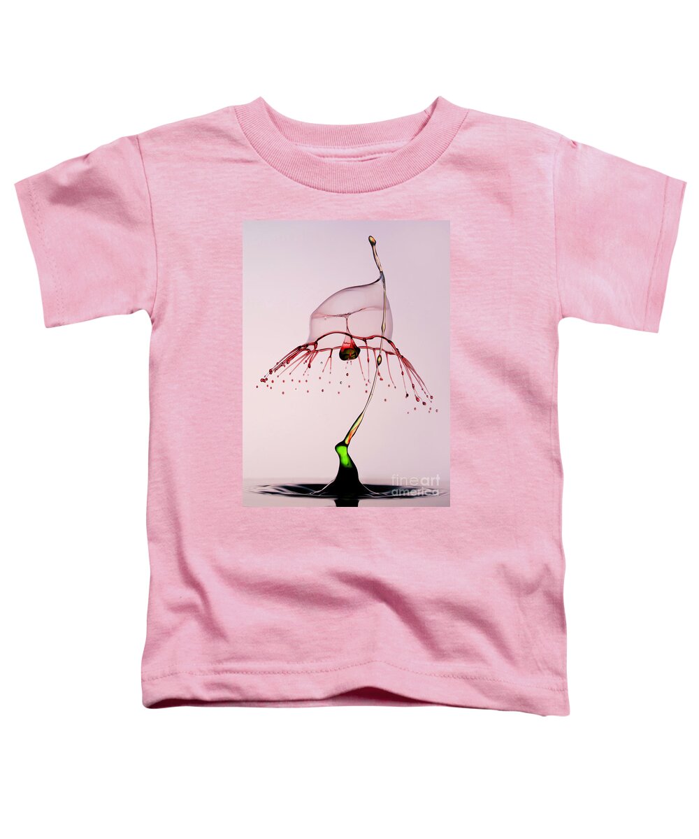 Waterdrop Toddler T-Shirt featuring the photograph Red and green by Jaroslaw Blaminsky