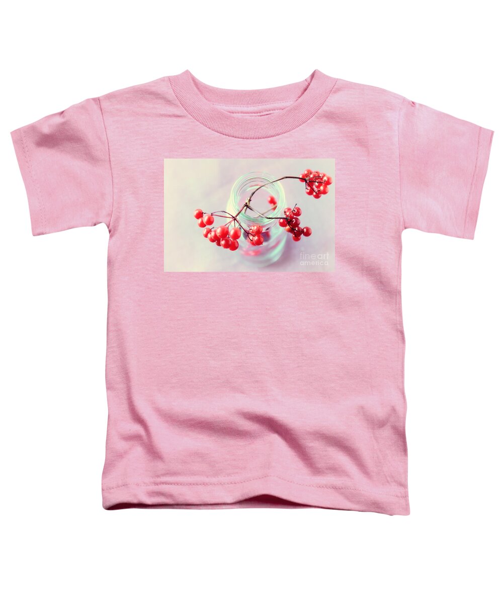 Winter Toddler T-Shirt featuring the photograph Red and Pink by Sabine Jacobs