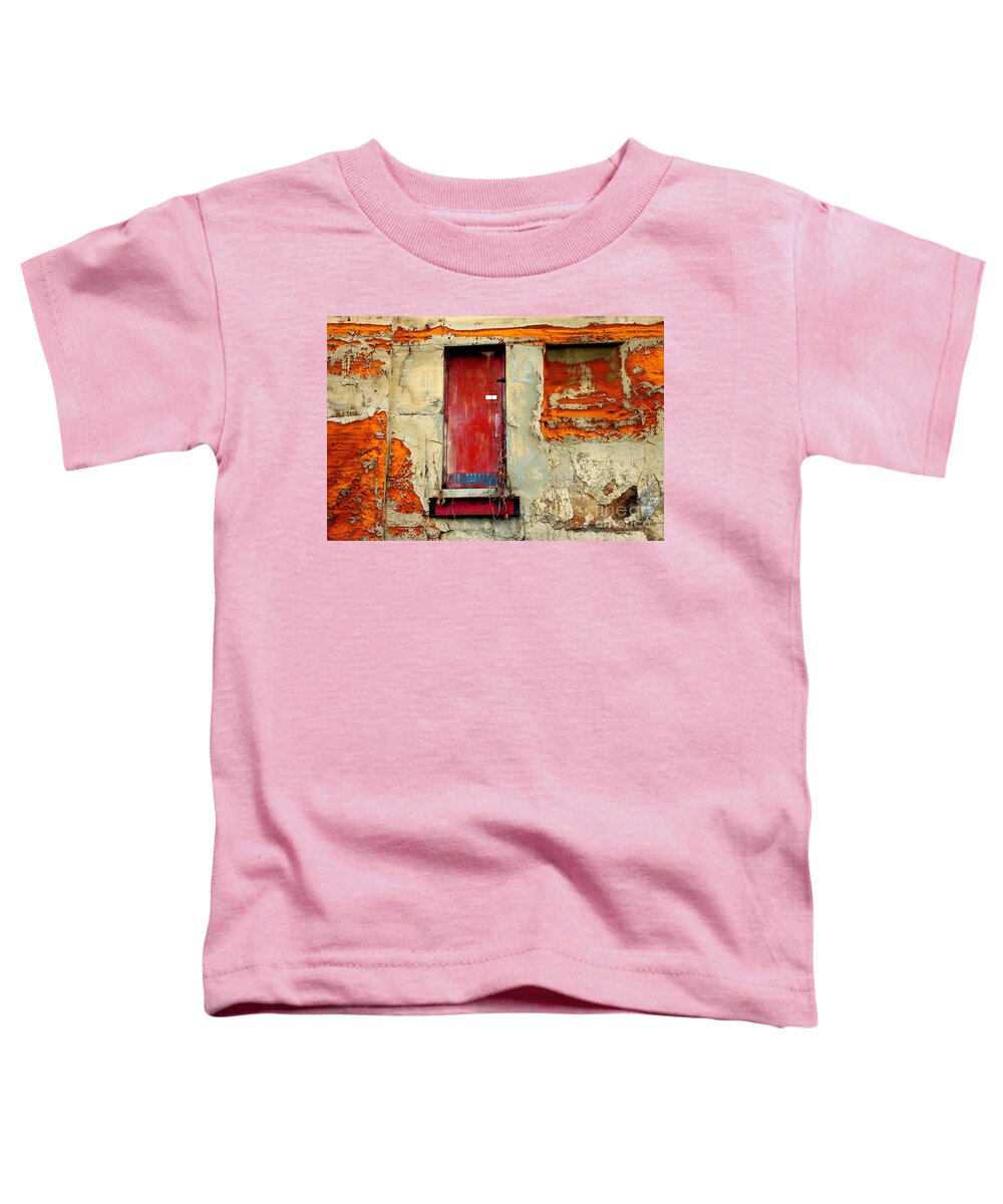  Architecture Toddler T-Shirt featuring the photograph Red Door 2 by Marcia Lee Jones