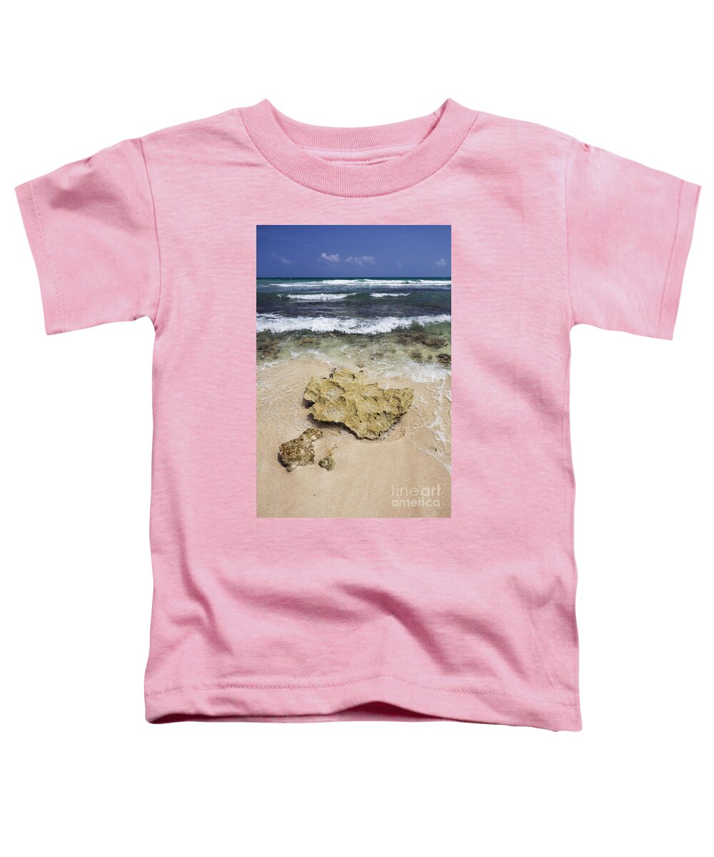 Mexico Toddler T-Shirt featuring the photograph Rocky Shoreline in Tulum by Bryan Mullennix