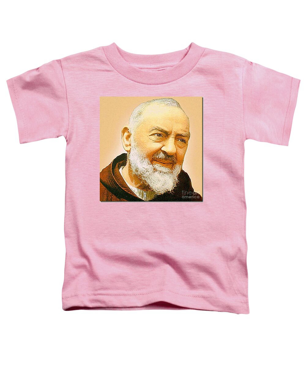 Saint Toddler T-Shirt featuring the photograph Saint Padre Pio by Matteo TOTARO