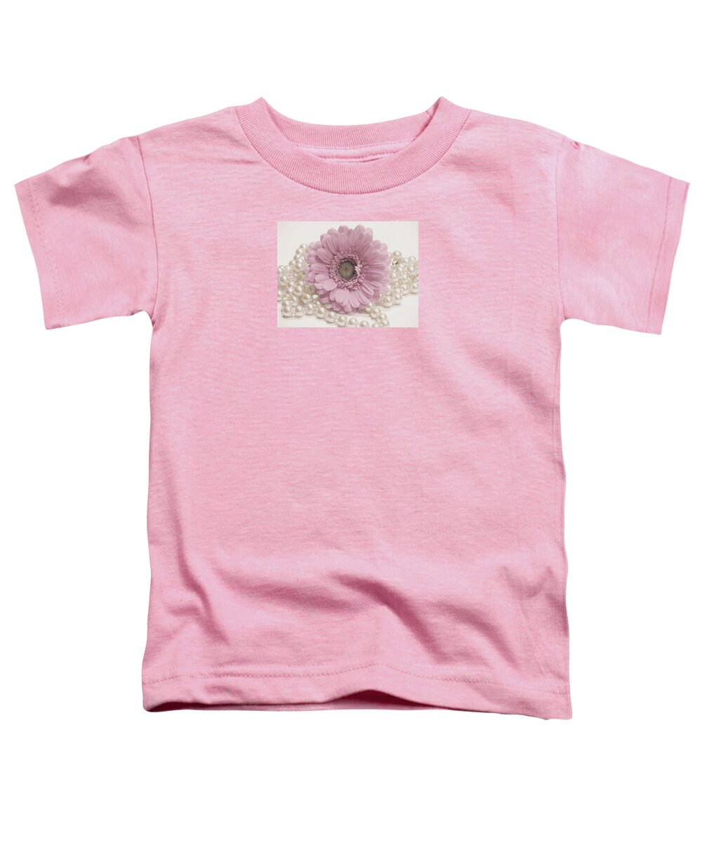 Pearls Toddler T-Shirt featuring the photograph Say It With Pearls by Angela Davies