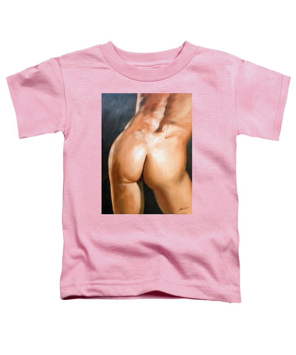 Erotic Toddler T-Shirt featuring the painting Shake your moneymaker by John Silver