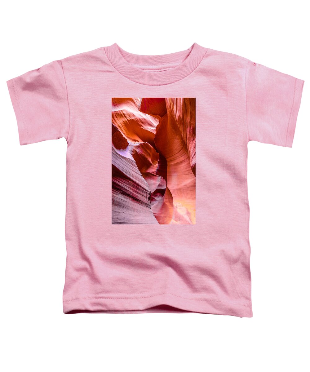 Antelope Canyon Toddler T-Shirt featuring the photograph Shattered Rock by Jason Chu