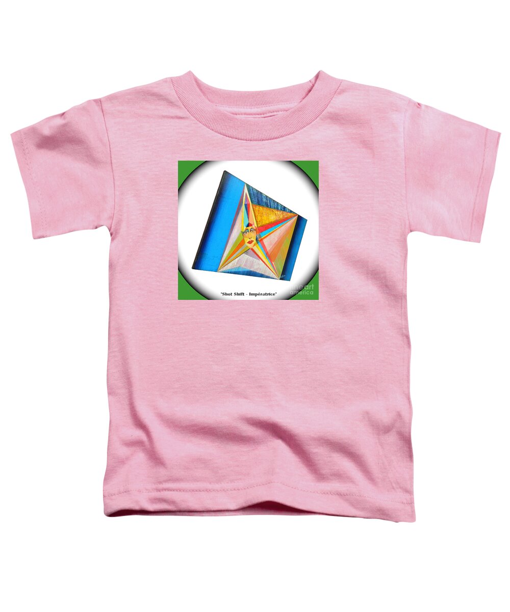 Spirituality Toddler T-Shirt featuring the painting Shot Shift - Imperatrice 1 by Michael Bellon
