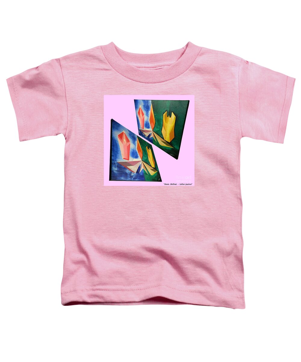 Spirituality Toddler T-Shirt featuring the painting Shots Shifted - Infini-justice 5 by Michael Bellon