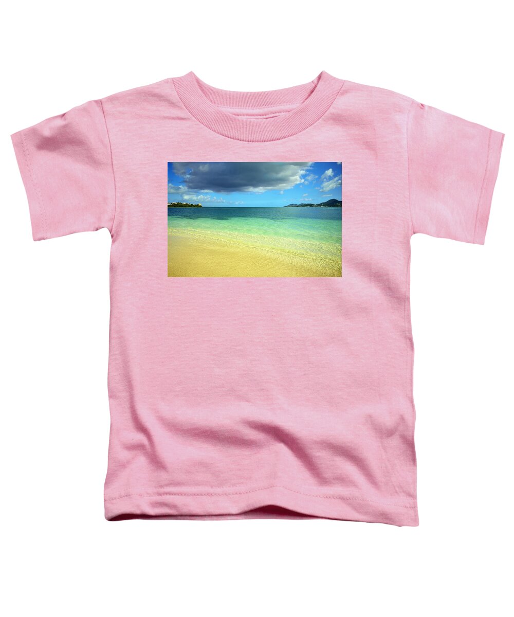 Caribbean Toddler T-Shirt featuring the photograph St. Maarten Tropical Paradise by Luke Moore