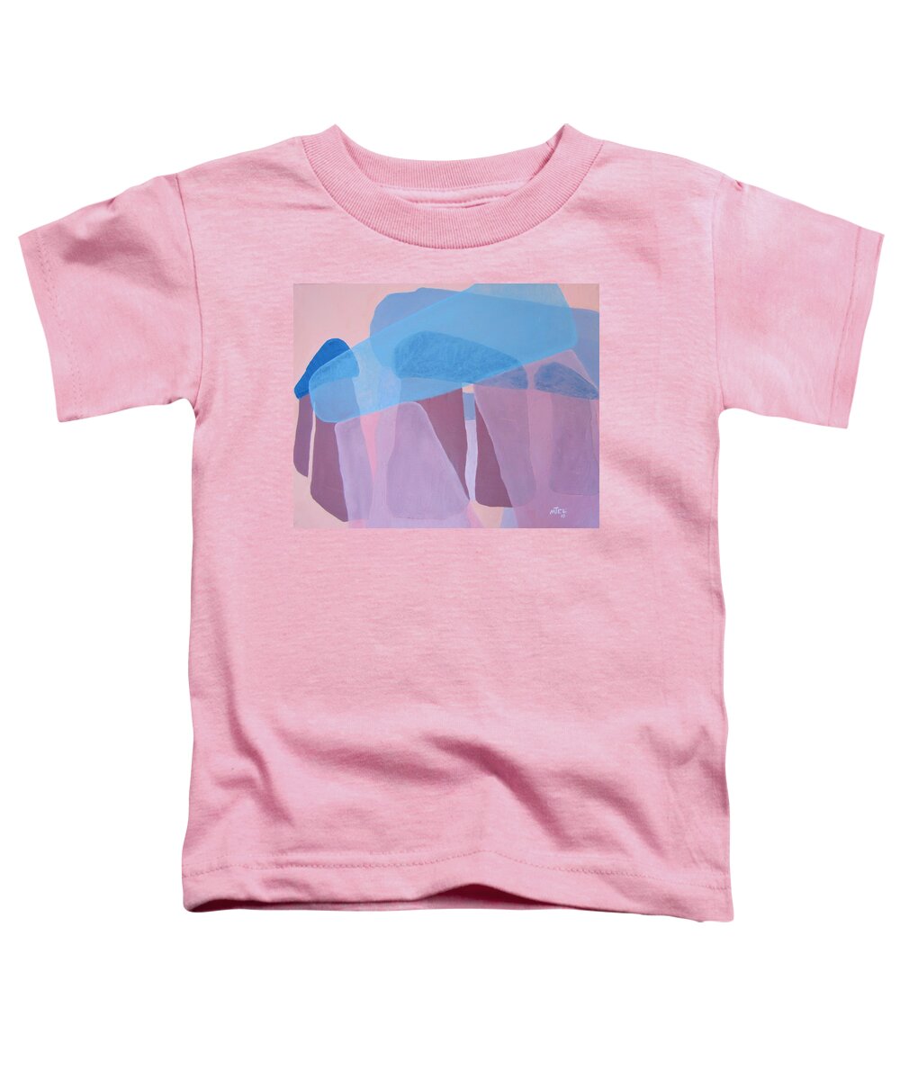 Stonehenge Toddler T-Shirt featuring the painting Stonehenge by Michael TMAD Finney AKA MTEE