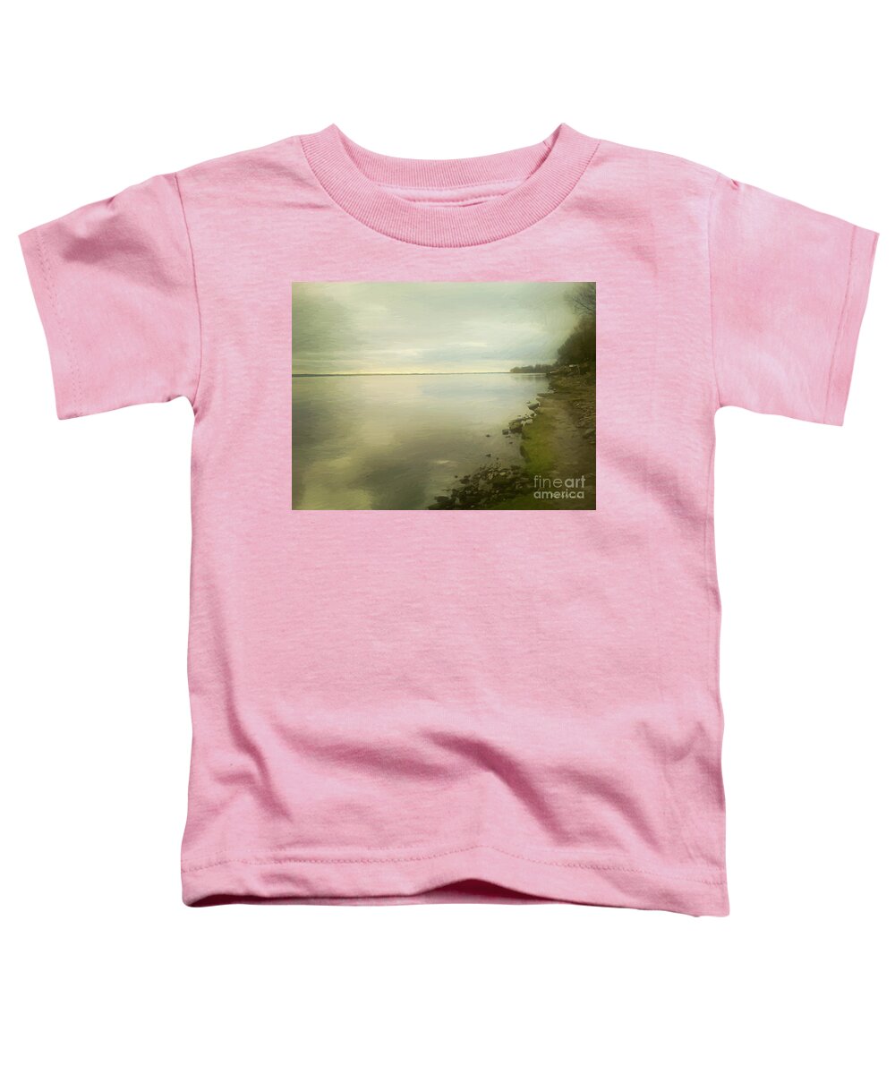 Clouds Toddler T-Shirt featuring the painting Sunset Before the Storm by RC DeWinter