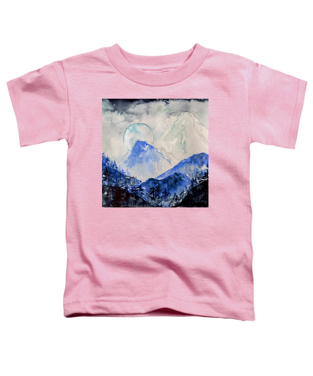 That Strange Frozen Place Where You Keep What Is Left Toddler T-Shirt featuring the painting That Strange Frozen Place Where You Keep What Is Left by Beverley Harper Tinsley