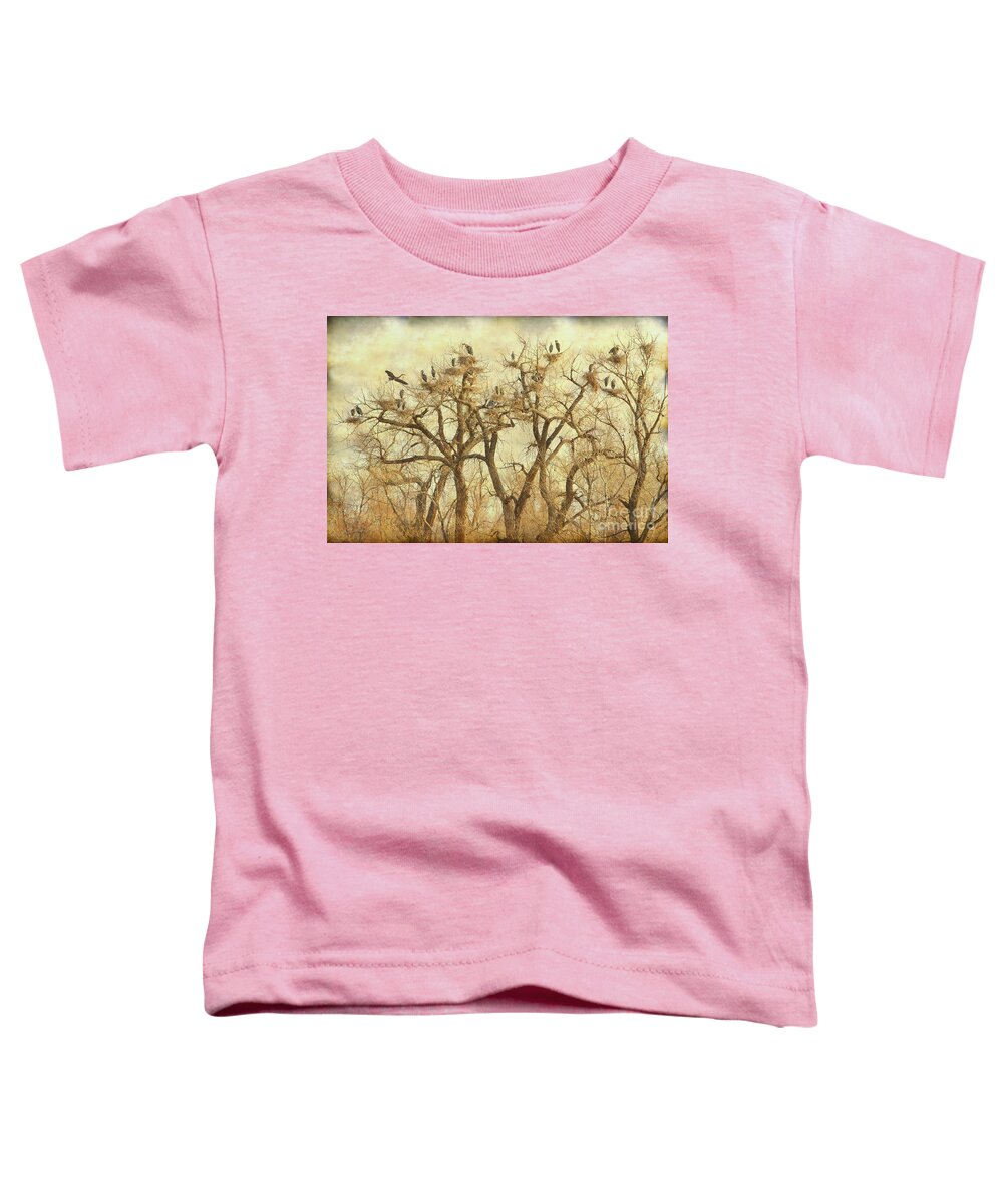 Blue Heron Toddler T-Shirt featuring the photograph Thats A Lot Of Great Blue Heron by James BO Insogna
