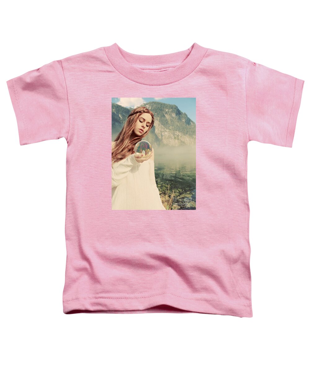 Magic Toddler T-Shirt featuring the digital art The future foretold by Linda Lees