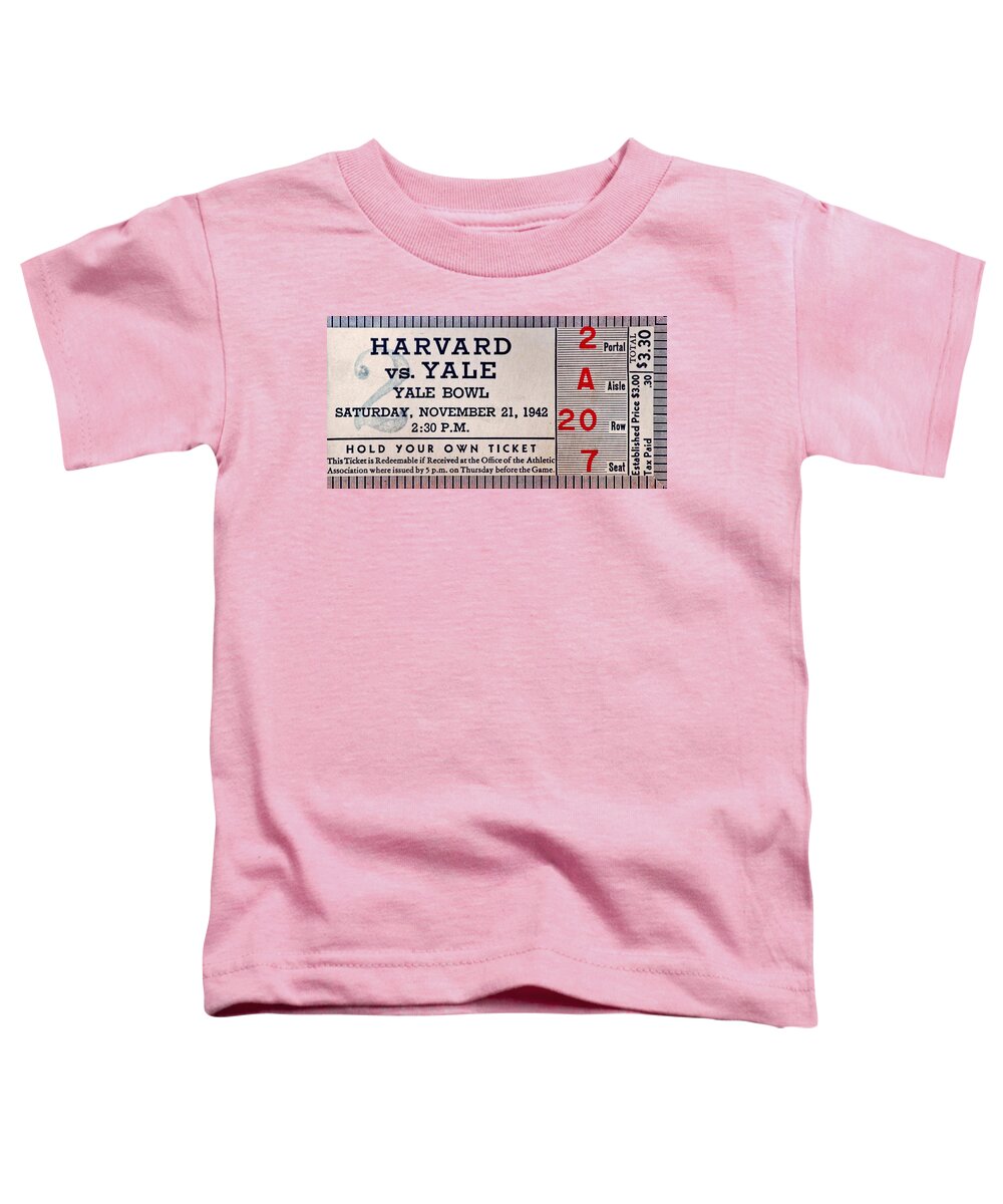 Vintage Ticket Toddler T-Shirt featuring the photograph The Game 1942 by Benjamin Yeager