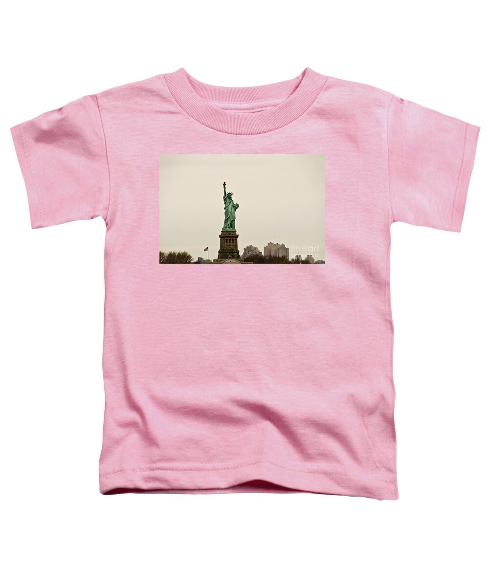 Statue Of Liberty In New York Toddler T-Shirt featuring the photograph The gift by Elena Perelman