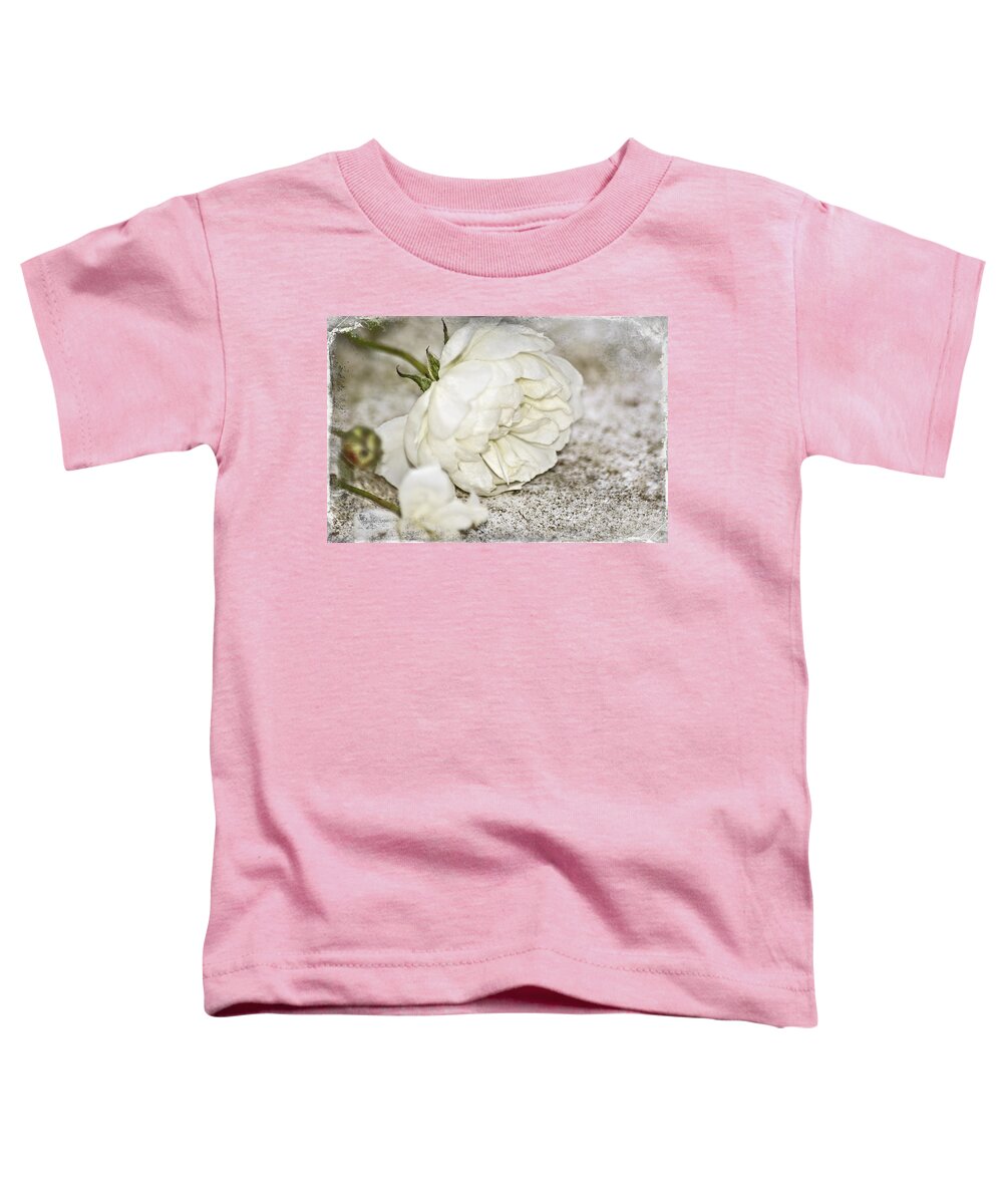 Rose Toddler T-Shirt featuring the photograph The Last Rose by Carolyn Marshall