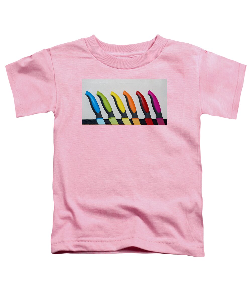 The Partridge Family Toddler T-Shirt featuring the photograph The Partridge Family in KNIVES by Rob Hans