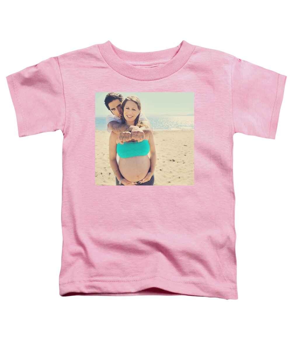Man Toddler T-Shirt featuring the photograph Trust Love by Laurie Search