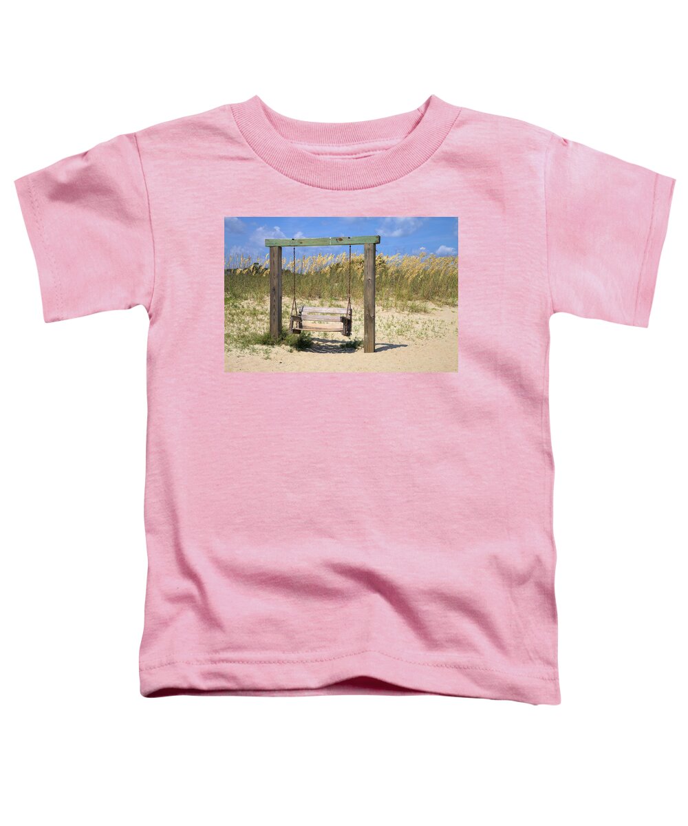 1820 Toddler T-Shirt featuring the photograph Tybee Island Swing by Gordon Elwell