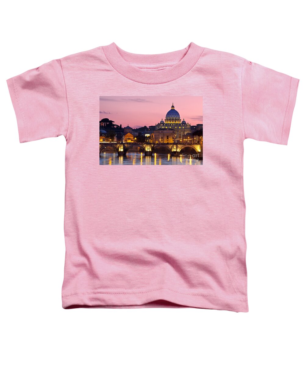 St Toddler T-Shirt featuring the photograph Vatican Twilight by Brian Jannsen