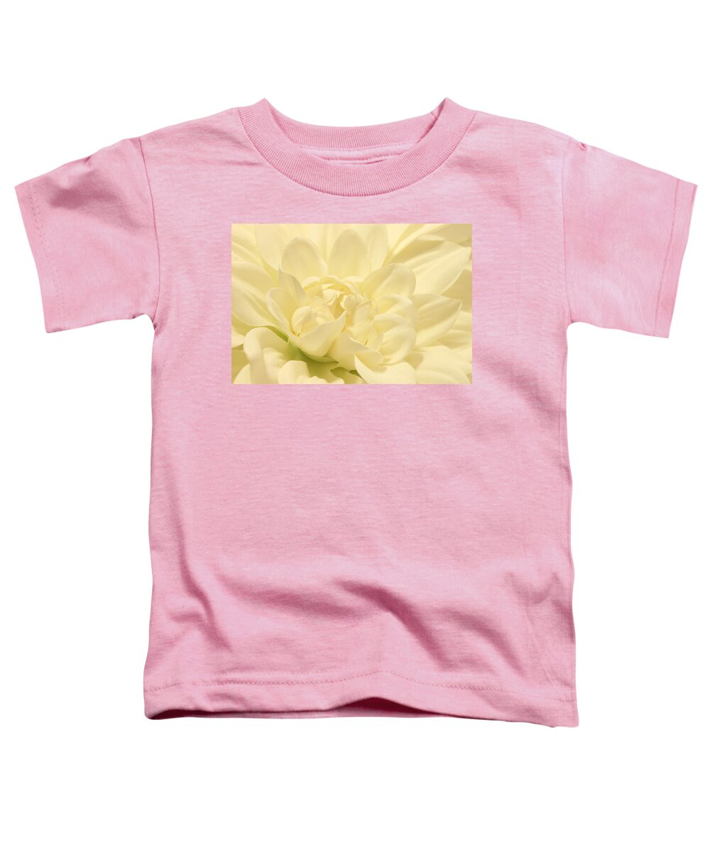 Macro Toddler T-Shirt featuring the photograph White Dahlia Dreams by Carolyn Jacob