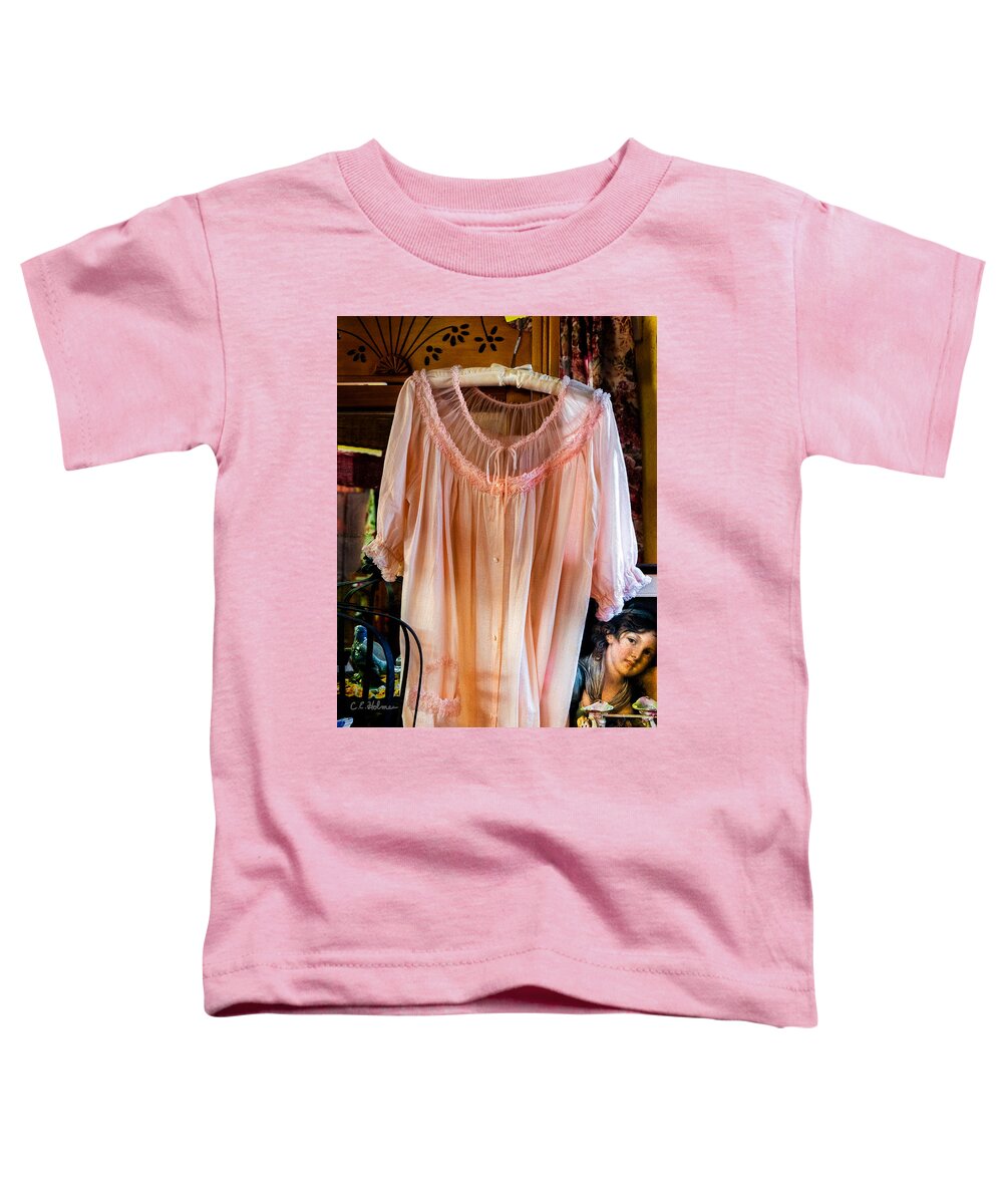 Night Gown Toddler T-Shirt featuring the photograph Admiring the Gown by Christopher Holmes