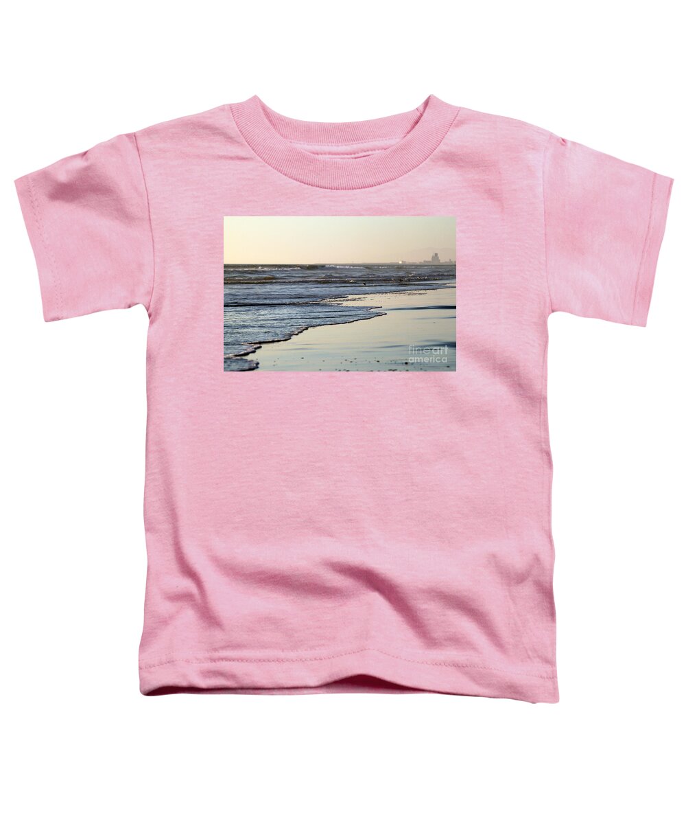 Beach Toddler T-Shirt featuring the photograph Beach Sunset Ormond Beach by Henrik Lehnerer