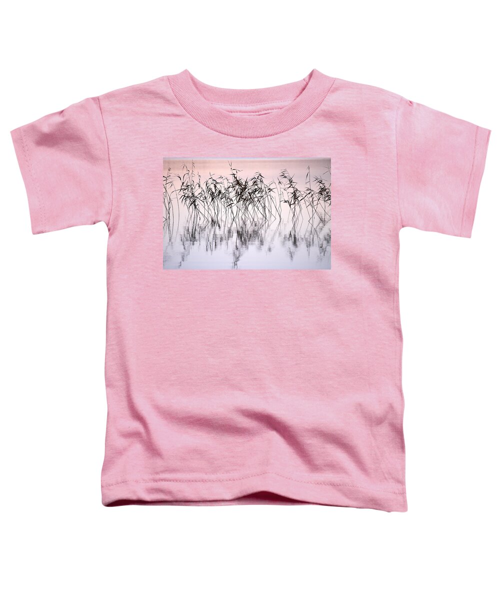 Haukkajarvi Toddler T-Shirt featuring the photograph Common reeds by Jouko Lehto