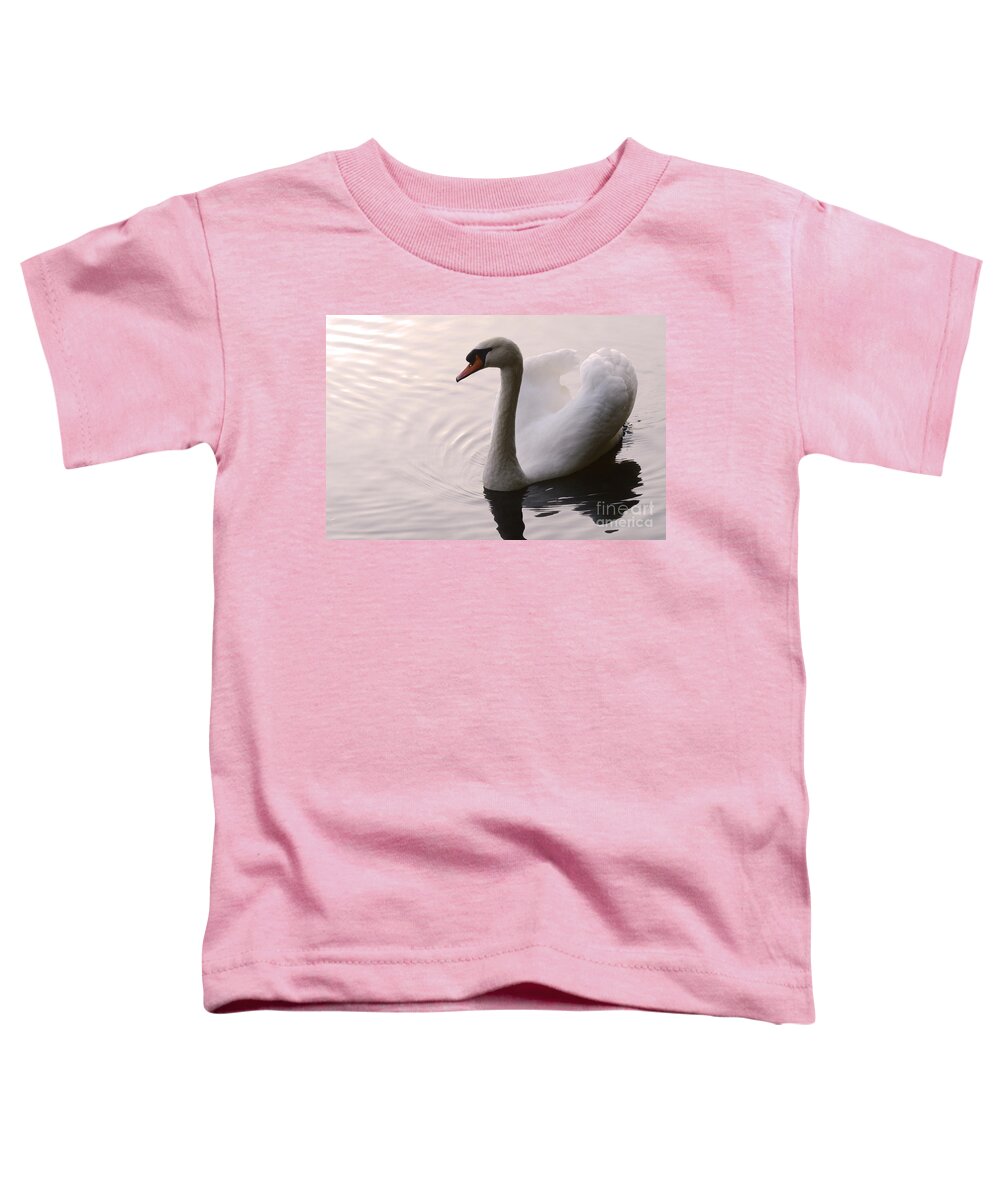 Swan Toddler T-Shirt featuring the photograph Completely Elegant by Bob Christopher