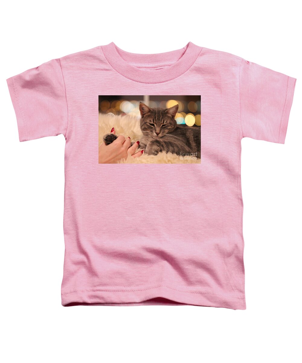 Landscape Toddler T-Shirt featuring the photograph Feline Friendship by Donna L Munro