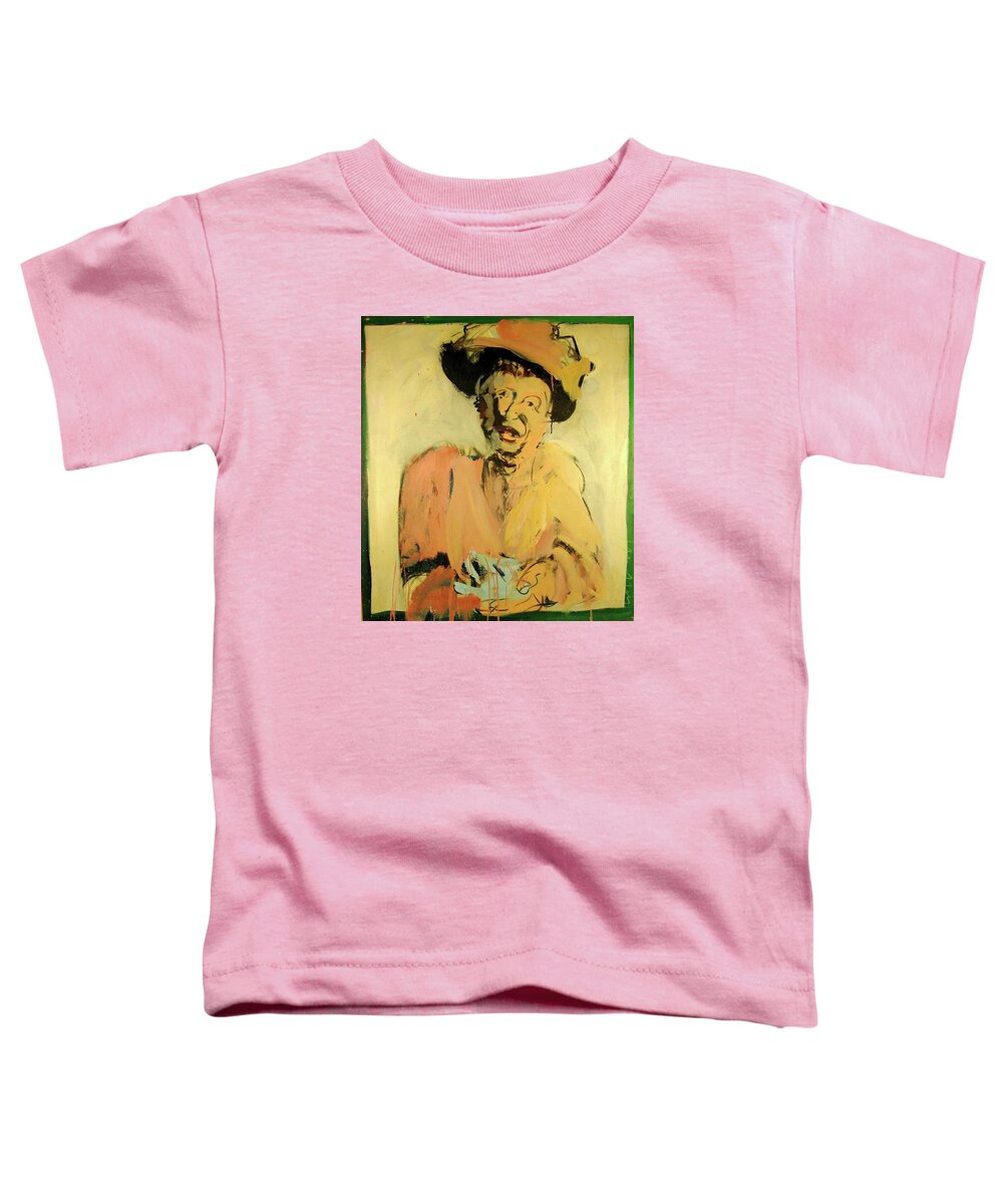 Portraits Toddler T-Shirt featuring the painting Gretchen Colnik by Les Leffingwell