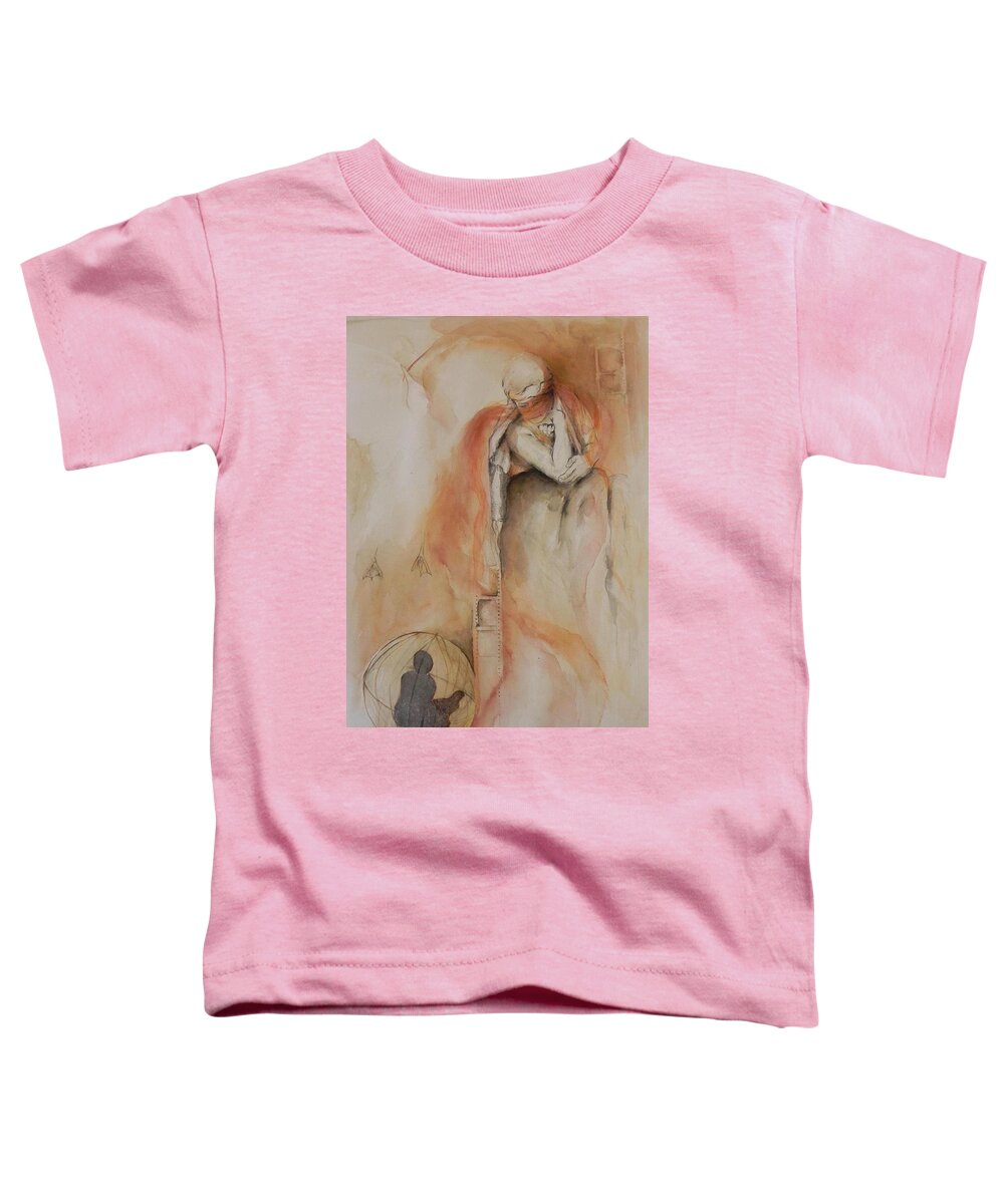 Escape Toddler T-Shirt featuring the painting Liberation by Ilona Petzer