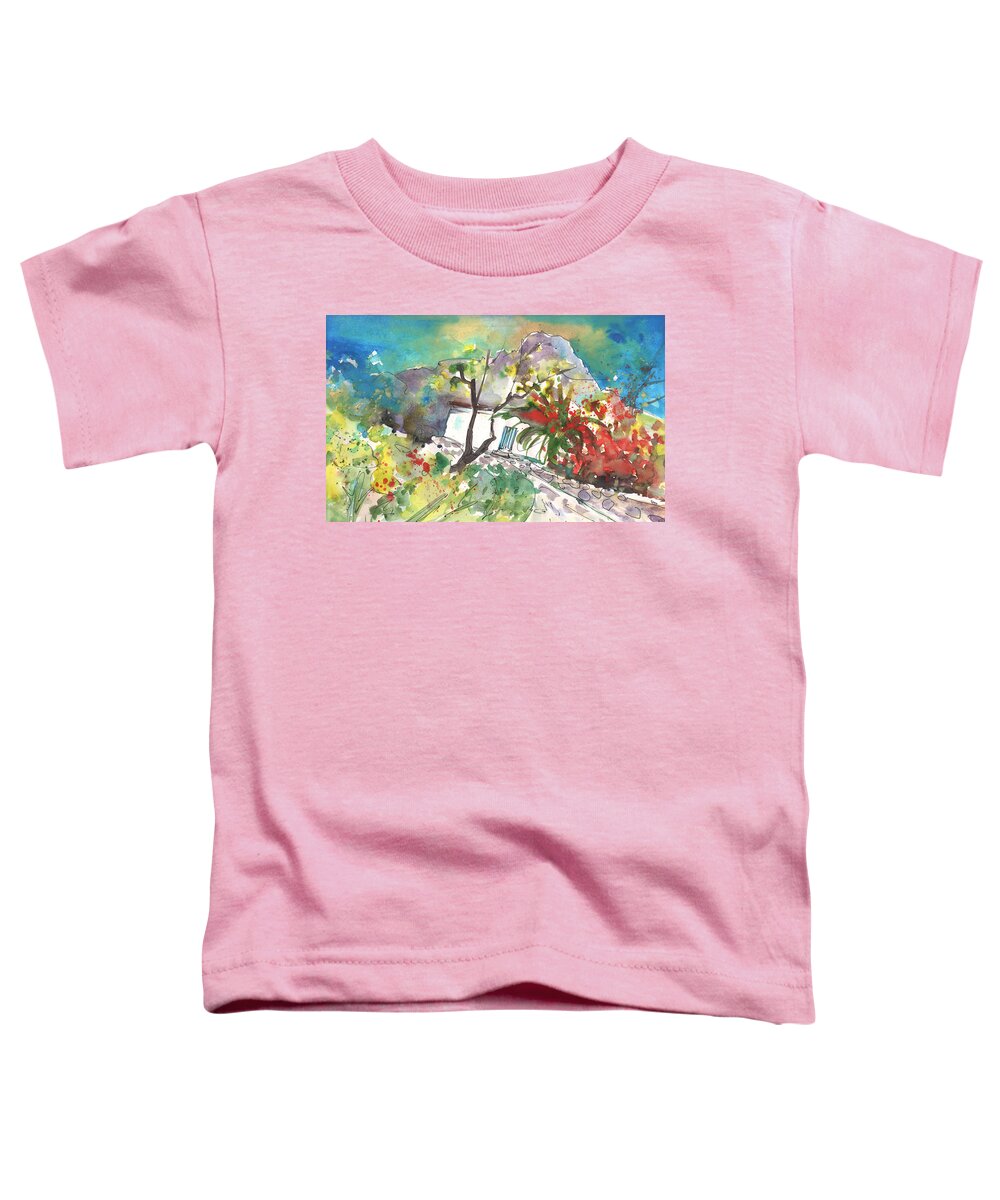 Travel Art Toddler T-Shirt featuring the painting Phalasarna 01 by Miki De Goodaboom