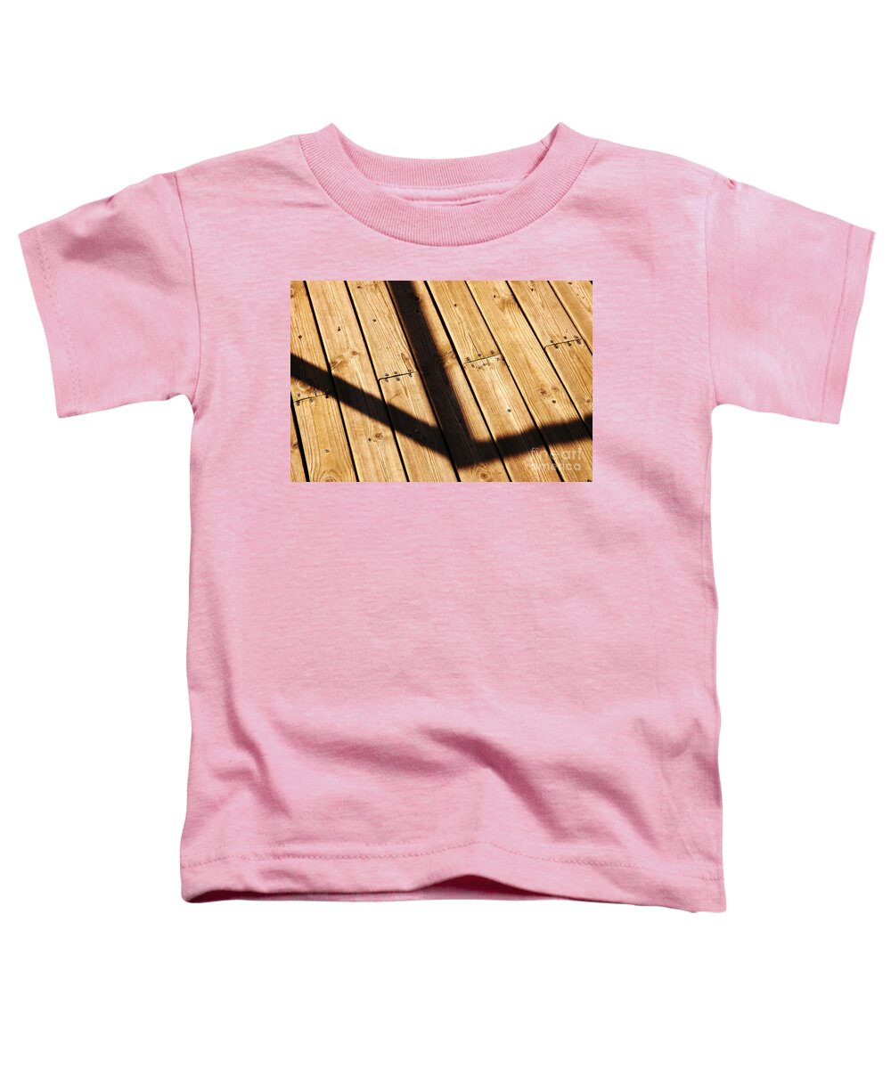 Madera Toddler T-Shirt featuring the photograph Shaded walkway floor by Agusti Pardo Rossello