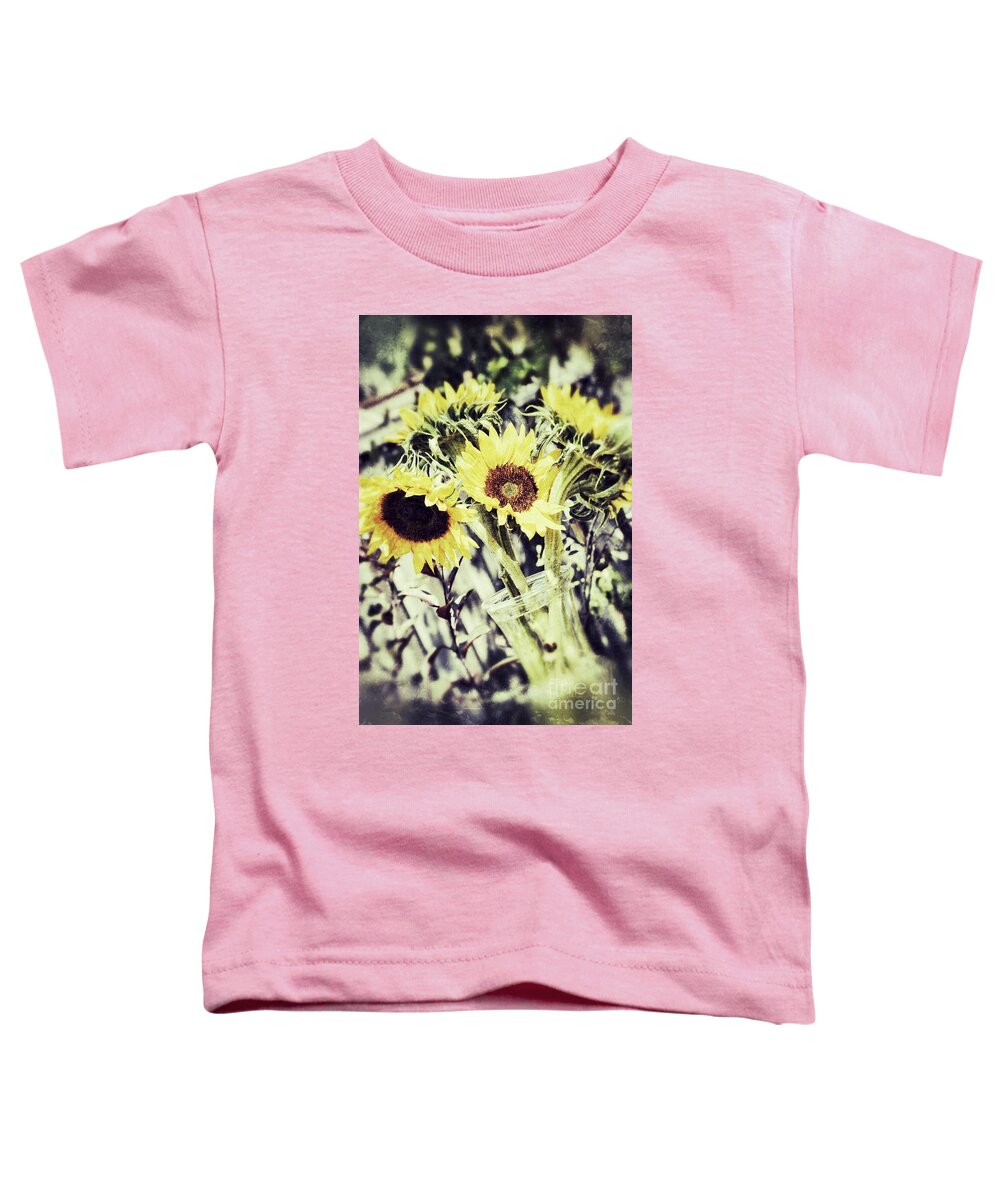 Sunflower Toddler T-Shirt featuring the photograph Sunflowers 2 by Traci Cottingham