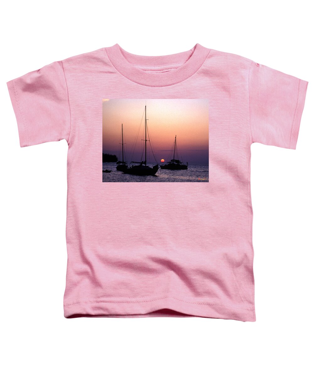 Scenic Toddler T-Shirt featuring the photograph Sunset Off Simonton Street 14E by Gerry Gantt