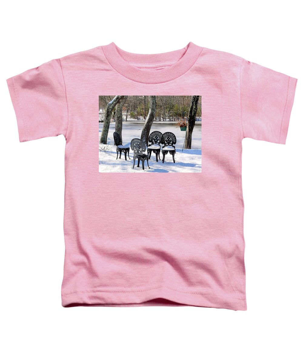 Chairs Toddler T-Shirt featuring the photograph Take a Seat by Janice Drew