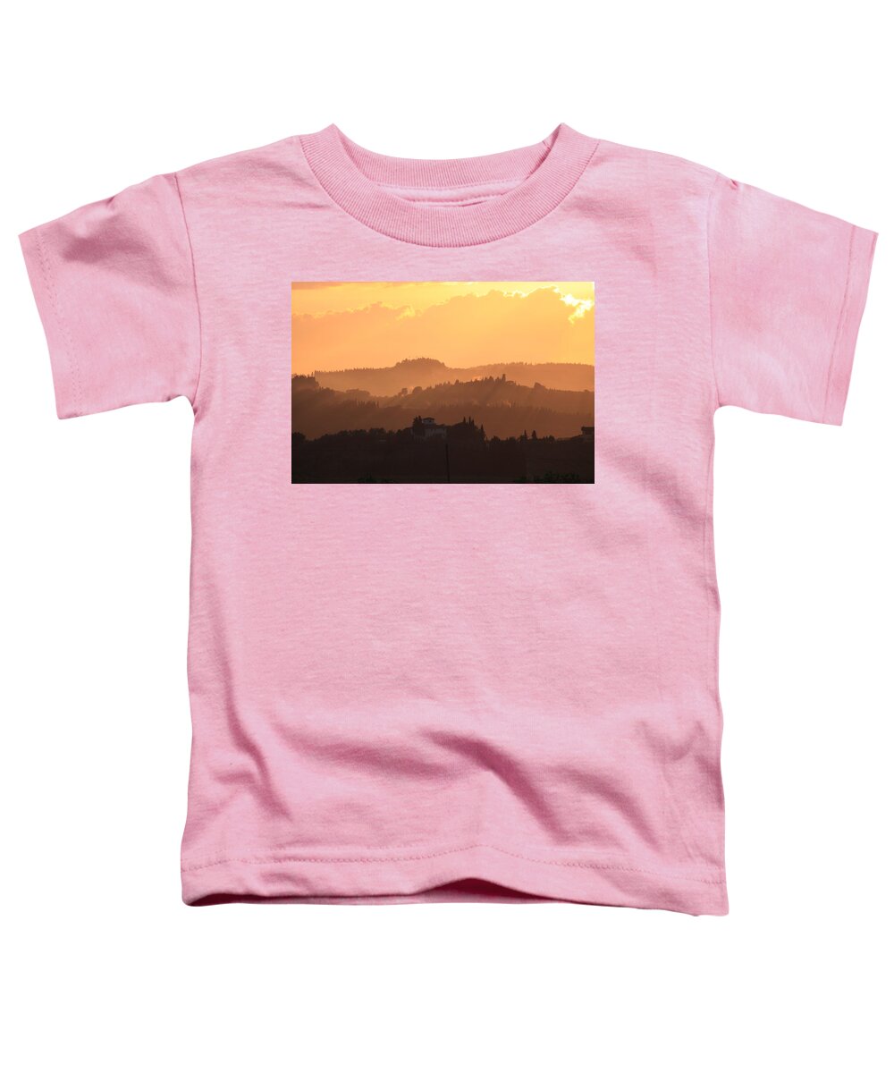 Sunset Toddler T-Shirt featuring the photograph Tuscany Sunset by Francesco Scali